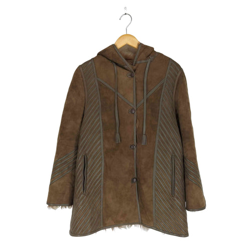 Cosein SPANISH LAMBSKIN 裏ファー ムートンジャケット レディース JPN:11号