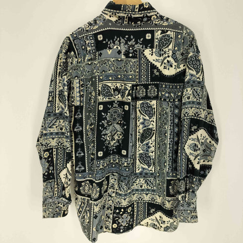 ケンゾーパリス KENZO PARIS 総柄ペイズリー柄オープンカラーシャツ メンズ FREE