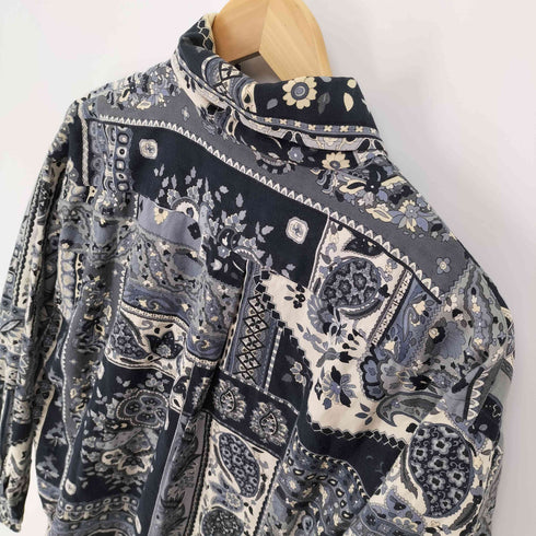 ケンゾーパリス KENZO PARIS 総柄ペイズリー柄オープンカラーシャツ メンズ FREE