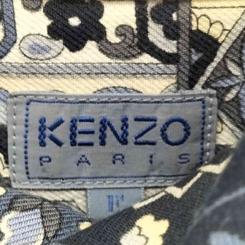 ケンゾーパリス KENZO PARIS 総柄ペイズリー柄オープンカラーシャツ メンズ FREE