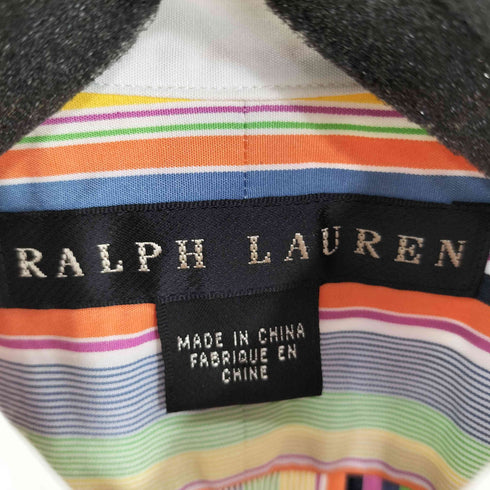 ラルフローレン RALPH LAUREN マルチカラー ストライプ シャツ レディース 6