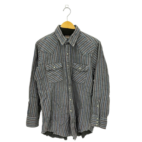 SADDLE KING WESTERN 80s ストライプ ロングスリーブシャツ サドルキングウエスタン メンズ L