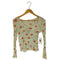 マルニ MARNI イタリア製 花柄 ドット リボン シアーTシャツ レディース JPN:40