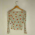 マルニ MARNI イタリア製 花柄 ドット リボン シアーTシャツ レディース JPN:40