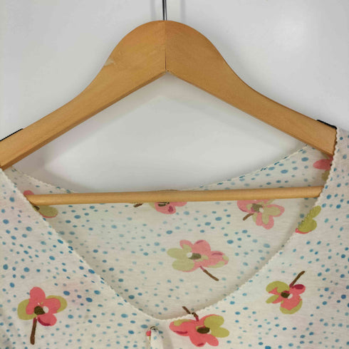 マルニ MARNI イタリア製 花柄 ドット リボン シアーTシャツ レディース JPN:40