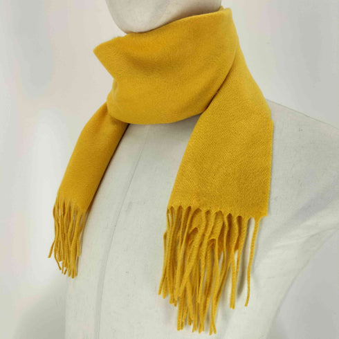 cashmere カシミヤ100% フリンジマフラー レディース