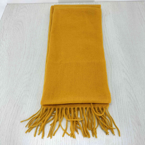 cashmere カシミヤ100% フリンジマフラー レディース