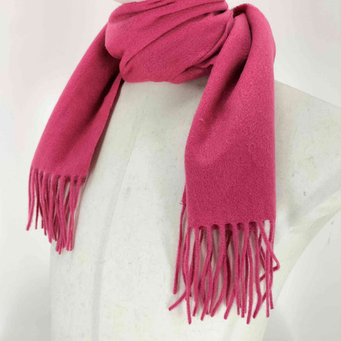 cashmere カシミヤ100% フリンジマフラー レディース