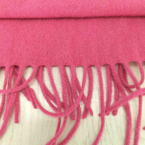cashmere カシミヤ100% フリンジマフラー レディース