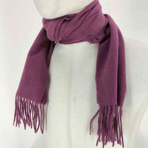 cashmere カシミヤ100% フリンジマフラー レディース