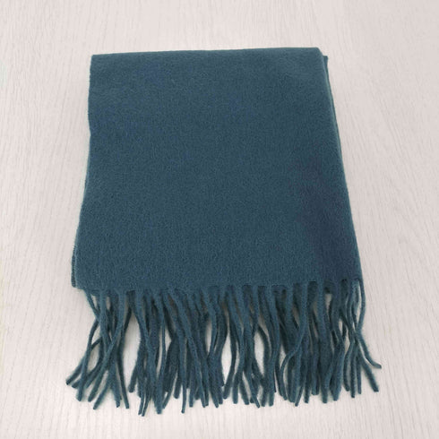cashmere カシミヤ100% フリンジマフラー レディース