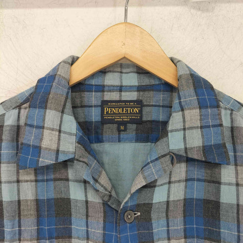 ペンドルトン PENDLETON オープンカラー ボックスシルエット ガーゼコットンシャツ メンズ JPN:M