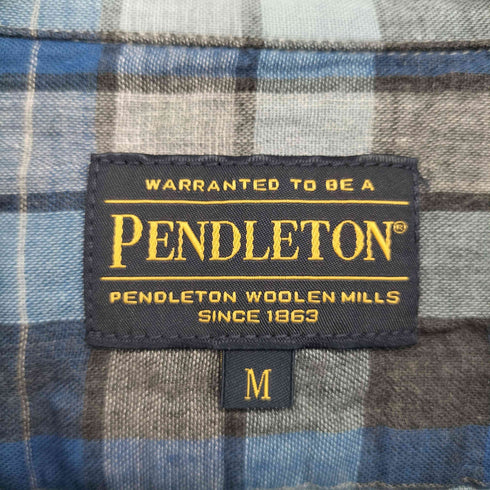 ペンドルトン PENDLETON オープンカラー ボックスシルエット ガーゼコットンシャツ メンズ JPN:M