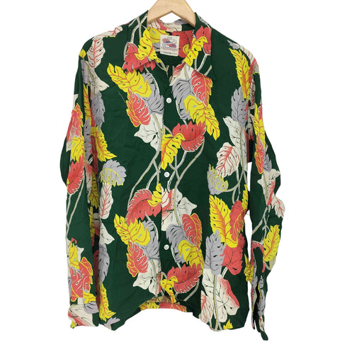 サンサーフ SUN SURF DUKE KAHANAMOKU SPECIAL EDITION RAYON L/S MONSTERA メンズ L 16-16 1/2