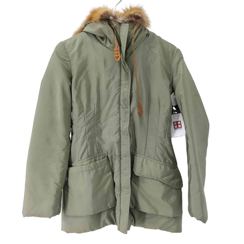 ERMANNO SCERVINO エルマンノシェルヴーノ フォックスファー 中綿ジャケット レディース EUR:42