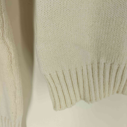 ドルチェアンドガッバーナ DOLCE&GABBANA ITTIERRE イタリア製 ロゴパッチ ウールアクリル クルーネックニット レディース import:XS