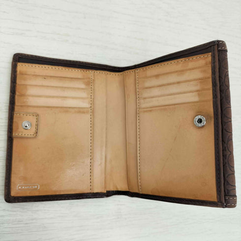 コーチ COACH シグネチャーロゴ 型押し 二つ折り財布 メンズ