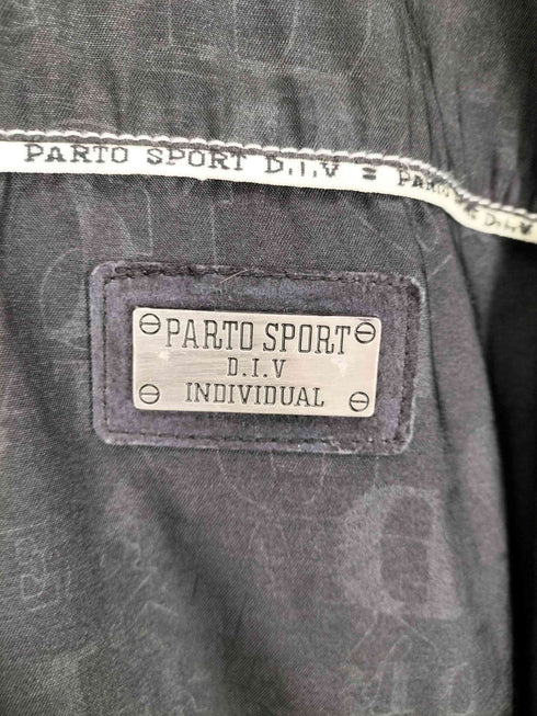parto div individual 総柄スタンドカラージャケット メンズ F
