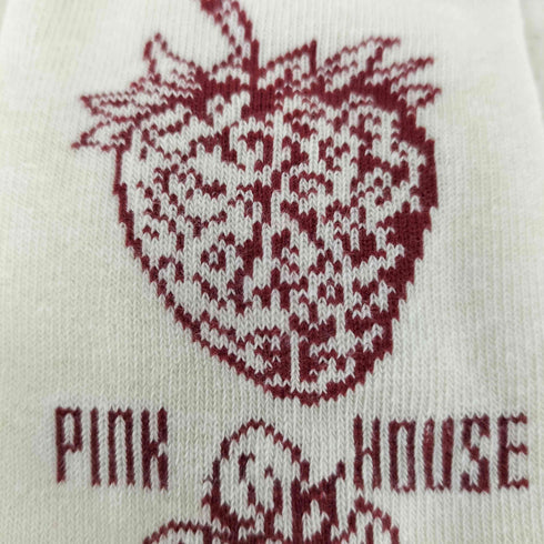 ピンクハウス PINK HOUSE いちご柄 ソックス レディース