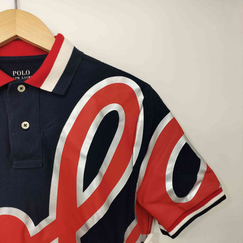 ポロラルフローレン POLO RALPH LAUREN BIG LOGO 鹿の子 ポロシャツ メンズ import:XS