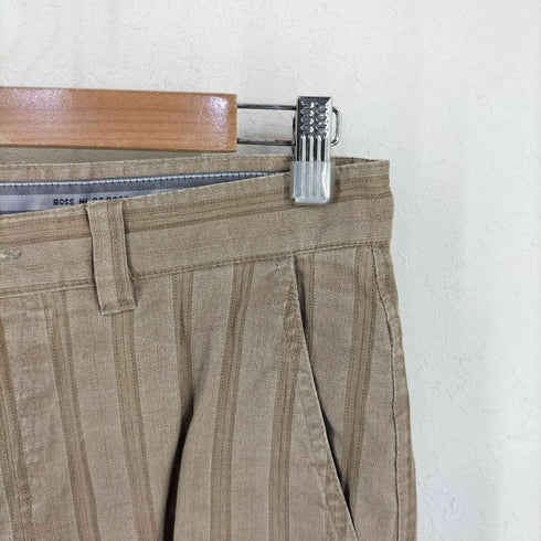 ヒューゴボス HUGO BOSS ストライプ柄 コットンパンツ メンズ