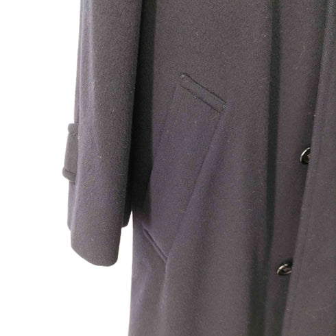 アクアスキュータム AQUASCUTUM イングランド製 ウール100 比翼 ステンカラー コート メンズ UK:38