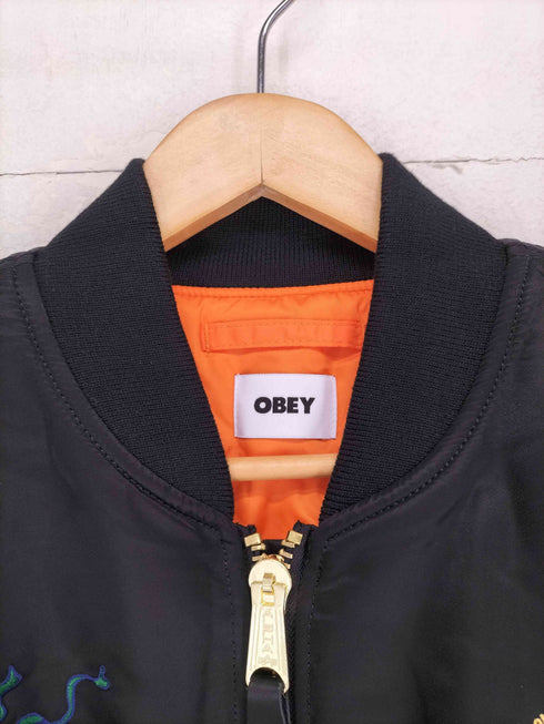 オベイ OBEY WELCOME TO JAPAN 2026 MA-1 メンズ XL