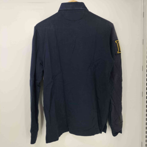 ポロバイラルフローレン Polo by RALPH LAUREN トリコロール エルボーパッチ ラガーシャツ メンズ import:XS