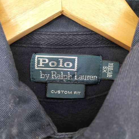 ポロバイラルフローレン Polo by RALPH LAUREN トリコロール エルボーパッチ ラガーシャツ メンズ import:XS