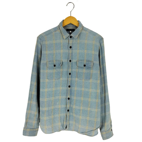 ALEX MILL チェック柄 厚地 長袖シャツ メンズ import:M