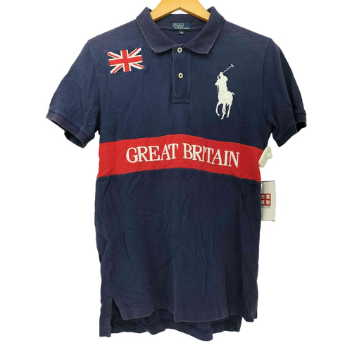 ポロバイラルフローレン Polo by RALPH LAUREN ビッグポニー刺繍 GREAT BRITAIN ユニオンジャック ポロシャツ メンズ 160