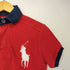 ポロバイラルフローレン Polo by RALPH LAUREN ビッグポニー刺繍 バイカラー 鹿の子 ポロシャツ メンズ import:XS