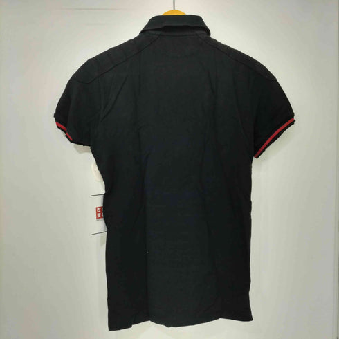 ポロラルフローレン POLO RALPH LAUREN CUSTOM FIT タイガー ワッペン 鹿の子 ポロシャツ メンズ import:XS