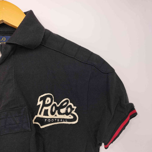 ポロラルフローレン POLO RALPH LAUREN CUSTOM FIT タイガー ワッペン 鹿の子 ポロシャツ メンズ import:XS