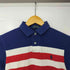 ポロラルフローレン POLO RALPH LAUREN CUSTOM FIT ポニー刺繍 マルチカラー ボーダー ポロシャツ メンズ import:XS