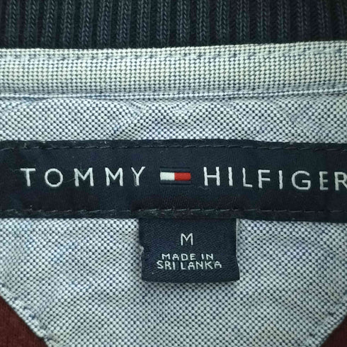 トミーヒルフィガー TOMMY HILFIGER ロゴ刺繍 ハーフジップ ハイネックスウェット メンズ import:M