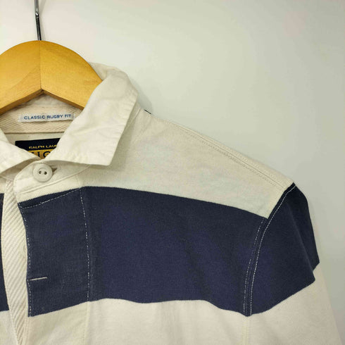 ラグビーラルフローレン Rugby Ralph Lauren CLASSIC RUGBY FIT ボーダー ラガーシャツ メンズ import:XS