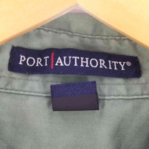 ポートオーソリティ Port Authority 企業ロゴ 刺繍 ボタンダウン S/S ワークシャツ メンズ import:XL