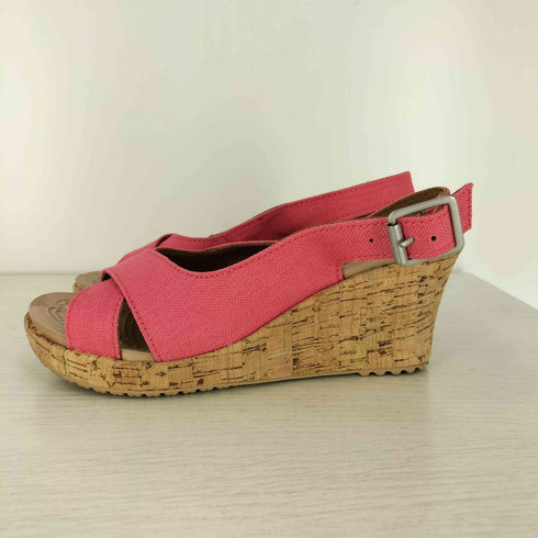 クロックス crocs アレイリネンコルクラップウェッジサンダル レディース JPN:23