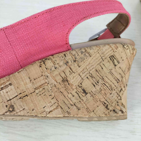 クロックス crocs アレイリネンコルクラップウェッジサンダル レディース JPN:23