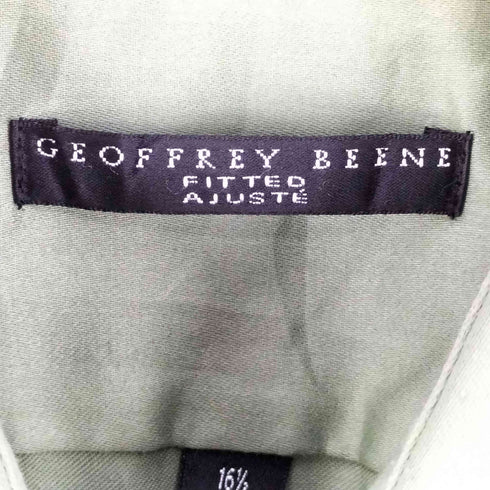 ジェフリービーン GEOFFREY BEENE FITTED AJUSTE ポリコットン レギュラーカラー L/S トロミシャツ メンズ 16 1/2 34/35