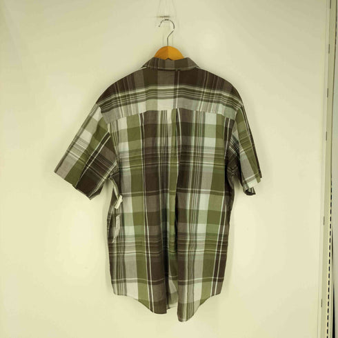ヴァンヒューゼン VAN HEUSEN レギュラーカラー チェック S/S シャツ メンズ import:XL