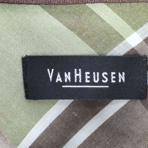 ヴァンヒューゼン VAN HEUSEN レギュラーカラー チェック S/S シャツ メンズ import:XL