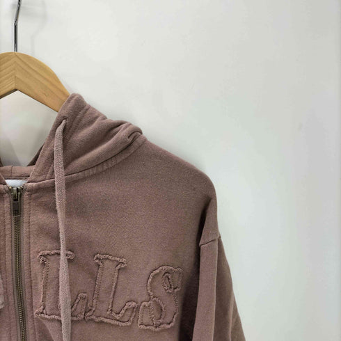 25AW RIKKA FEMME ロゴ ワッペン パーカー ジップアップ フーディー レディース FREE