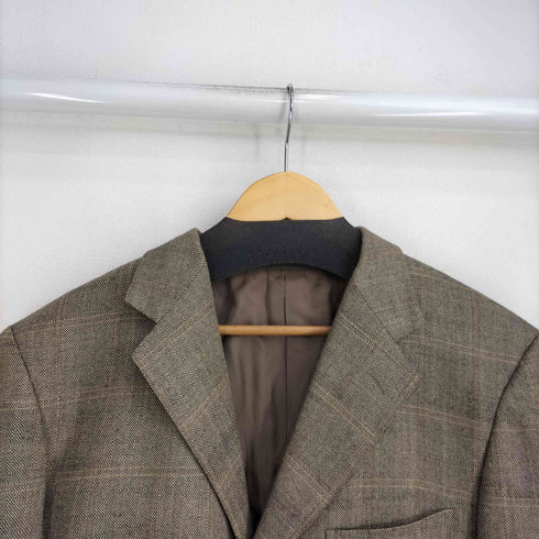 エルメネジルドゼニア Ermenegildo Zegna スイス製 カシミヤ混ウール3Bテーラードジャケット メンズ import:M