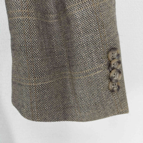 エルメネジルドゼニア Ermenegildo Zegna スイス製 カシミヤ混ウール3Bテーラードジャケット メンズ import:M