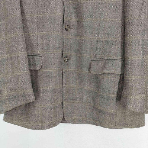 エルメネジルドゼニア Ermenegildo Zegna スイス製 カシミヤ混ウール3Bテーラードジャケット メンズ import:M