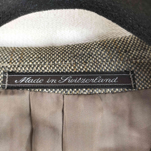 エルメネジルドゼニア Ermenegildo Zegna スイス製 カシミヤ混ウール3Bテーラードジャケット メンズ import:M