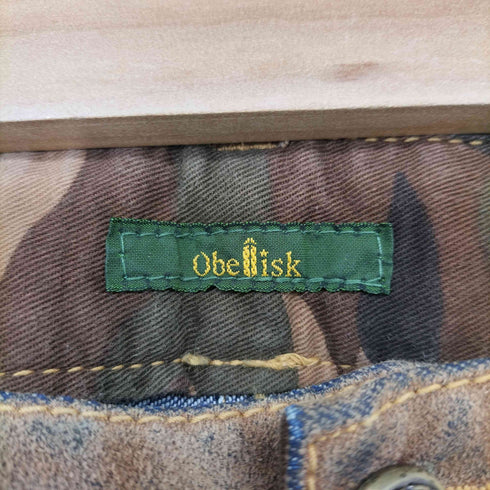 オベリスク Obelisk 00s Y2K archive グランジ フリンジ スエード フレア ブーツカット パンツ メンズ 28