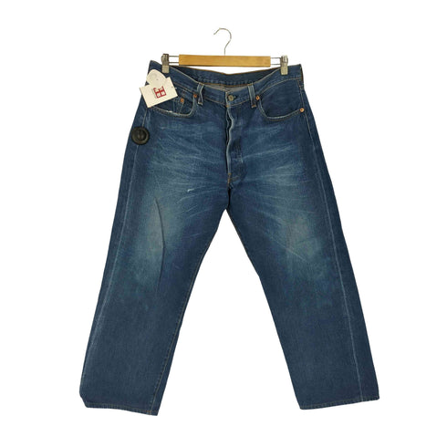 リーバイス Levis 90S USA製 501 ボタン裏555 バレンシア工場 110周年 クロカン BIGE 赤耳 ボタンフライ デニムパンツ メンズ